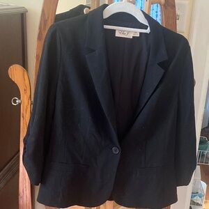 Eliza J Black Blazer Professional Suit Jacket